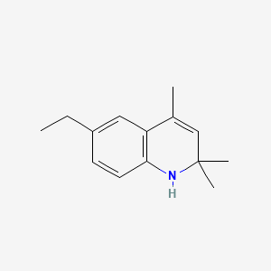 6-Ethyl-2,2,4-trimethyl-1,2-dihydroquinoline chemical structure (CAS 42924-00-5)