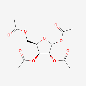 (3R,4S,5R)-5-(Acetoxymethyl)tetrahydrofuran-2,3,4-triyl triacetate chemical structure (CAS 42927-46-8)