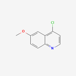 4-Chloro-6-methoxyquinoline chemical structure (CAS 4295-04-9)