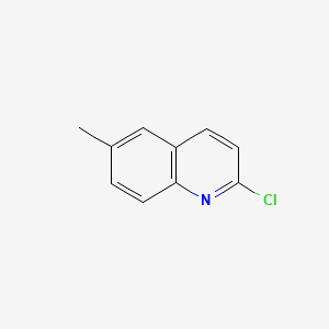 2-Chloro-6-methylquinoline chemical structure (CAS 4295-11-8)