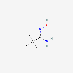 N-Hydroxypivalimidamide chemical structure (CAS 42956-75-2)