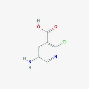 5-Amino-2-chloropyridine-3-carboxylic acid chemical structure (CAS 42959-39-7)