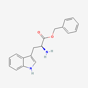 (S)-Benzyl 2-amino-3-(1H-indol-3-yl)propanoate chemical structure (CAS 4299-69-8)
