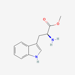 (S)-Methyl 2-amino-3-(1H-indol-3-yl)propanoate chemical structure (CAS 4299-70-1)