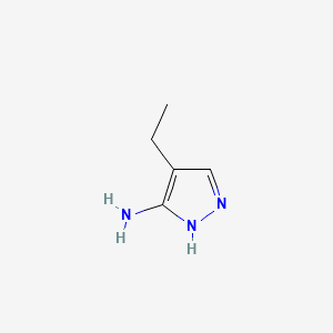 4-Ethyl-1H-pyrazol-3-amine chemical structure (CAS 43024-15-3)