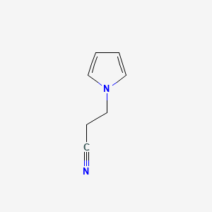 3-(1H-Pyrrol-1-yl)propanenitrile chemical structure (CAS 43036-06-2)