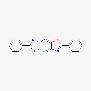 2,6-Diphenylbenzo[1,2-d:4,5-d']bis(oxazole) chemical structure (CAS 43036-58-4)