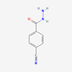 4-Cyanobenzohydrazide chemical structure (CAS 43038-36-4)