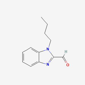 1-Butyl-1H-benzo[d]imidazole-2-carbaldehyde chemical structure (CAS 430470-84-1)