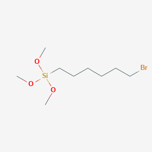 (6-Bromohexyl)trimethoxysilane chemical structure (CAS 430473-13-5)