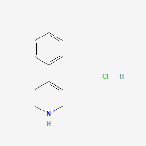 4-Phenyl-1,2,3,6-tetrahydropyridine hydrochloride chemical structure (CAS 43064-12-6)