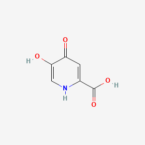 5-Hydroxy-4-oxo-1,4-dihydropyridine-2-carboxylic acid chemical structure (CAS 43077-77-6)