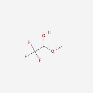 Trifluoroacetaldehyde Methyl Hemiacetal chemical structure (CAS 431-46-9)