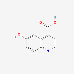 6-Hydroxyquinoline-4-carboxylic acid chemical structure (CAS 4312-44-1)