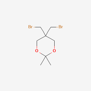 5,5-Bis(bromomethyl)-2,2-dimethyl-1,3-dioxane chemical structure (CAS 43153-20-4)