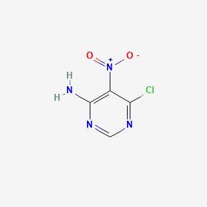 6-Chloro-5-nitropyrimidin-4-amine chemical structure (CAS 4316-94-3)