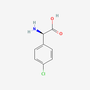 H-D-Phg(4-Cl)-OH chemical structure (CAS 43189-37-3)