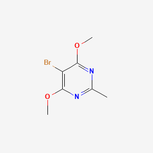 5-Bromo-4,6-dimethoxy-2-methylpyrimidine chemical structure (CAS 4319-83-9)