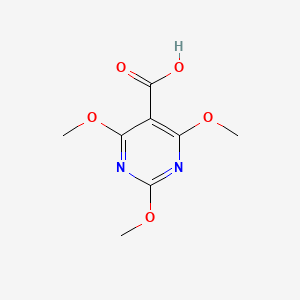 2,4,6-Trimethoxypyrimidine-5-carboxylic acid chemical structure (CAS 4319-98-6)