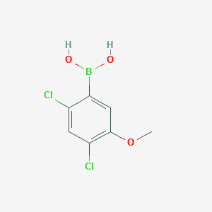 (2,4-Dichloro-5-methoxyphenyl)boronic acid chemical structure (CAS 431942-67-5)