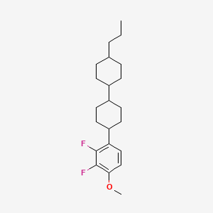 trans,trans-4-(2,3-Difluoro-4-methoxyphenyl)-4'-propyl-1,1'-bi(cyclohexane) chemical structure (CAS 431947-34-1)