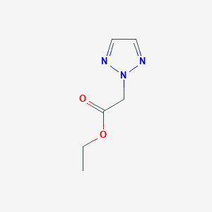Ethyl 2-(2H-1,2,3-triazol-2-yl)acetate chemical structure (CAS 4320-90-5)