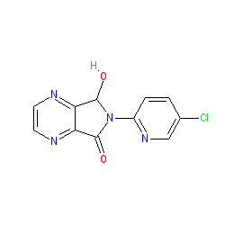 6-(5-Chloropyridin-2-yl)-7-hydroxy-6,7-dihydro-5H-pyrrolo[3,4-b]pyrazin-5-one chemical structure (CAS 43200-81-3)