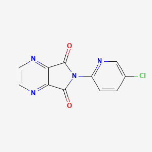 6-(5-Chloropyridin-2-yl)-5H-pyrrolo[3,4-b]pyrazine-5,7(6H)-dione chemical structure (CAS 43200-82-4)
