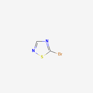 5-Bromo-1,2,4-thiadiazole chemical structure (CAS 43201-13-4)