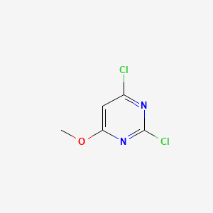 2,4-Dichloro-6-methoxypyrimidine chemical structure (CAS 43212-41-5)