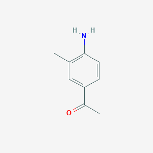 1-(4-Amino-3-methylphenyl)ethanone chemical structure (CAS 43230-11-1)