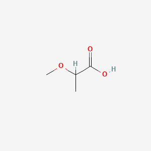 2-Methoxypropionic acid chemical structure (CAS 4324-37-2)