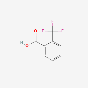 2-(Trifluoromethyl)benzoic acid chemical structure (CAS 433-97-6)
