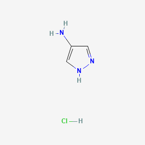 1H-Pyrazol-4-amine hydrochloride chemical structure (CAS 4331-28-6)