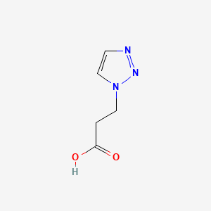 3-(1H-1,2,3-triazol-1-yl)propanoic acid chemical structure (CAS 4332-45-0)