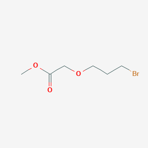 Methyl 2-(3-bromopropoxy)acetate chemical structure (CAS 433213-11-7)