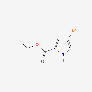 Ethyl 4-bromo-1H-pyrrole-2-carboxylate chemical structure (CAS 433267-55-1)