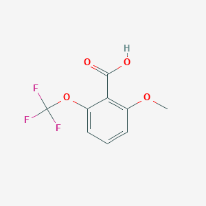 2-Methoxy-6-(trifluoromethoxy)benzoic acid chemical structure (CAS 433330-72-4)