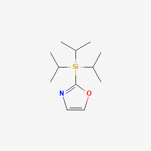 2-(Triisopropylsilyl)oxazole chemical structure (CAS 433332-27-5)