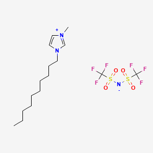 1-Decyl-3-methyl-1H-imidazol-3-ium bis((trifluoromethyl)sulfonyl)amide chemical structure (CAS 433337-23-6)