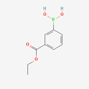 3-Ethoxycarbonylphenylboronic acid chemical structure (CAS 4334-87-6)
