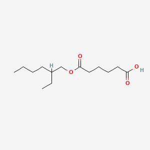 6-((2-Ethylhexyl)oxy)-6-oxohexanoic acid chemical structure (CAS 4337-65-9)
