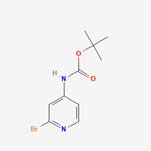 tert-Butyl (2-bromopyridin-4-yl)carbamate chemical structure (CAS 433711-95-6)