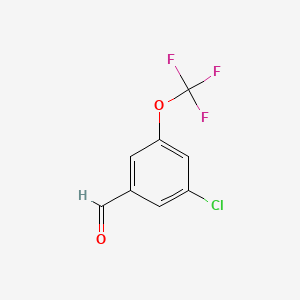 3-Chloro-5-(trifluoromethoxy)benzaldehyde chemical structure (CAS 433926-48-8)