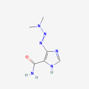 5- (3,3-Dimethyl-1-triazenyl) imidazole-4-carboxamide chemical structure (CAS 4342-03-4)