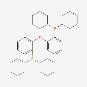 (Oxybis(2,1-phenylene))bis(dicyclohexylphosphine) chemical structure (CAS 434336-16-0)