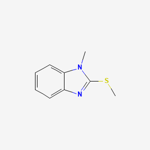 1-Methyl-2-(methylthio)-1H-benzo[d]imidazole chemical structure (CAS 4344-61-0)