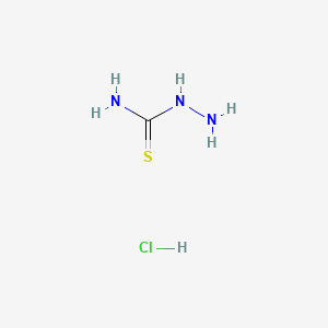Hydrazinecarbothioamide hydrochloride chemical structure (CAS 4346-94-5)