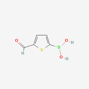5-Formylthiophen-2-boronic acid chemical structure (CAS 4347-33-5)