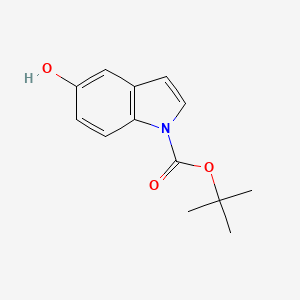 N-Boc-5-Hydroxyindole chemical structure (CAS 434958-85-7)